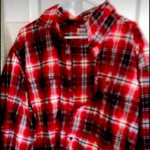 Red and Black Long Sleeve Carhartt 2XL shirt.